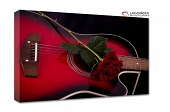 czerwona gitara róża 55x40cm
