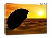 piach parasol zachód słońca 55x40cm